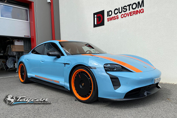 Фото дисков HRE 935 Черный сатин на Porsche Taycan I