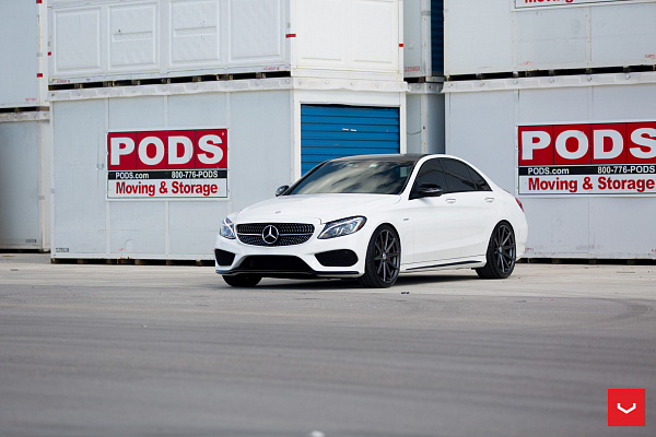 Фото дисков Vossen VFS-10 Глянцевый графит на Mercedes-Benz C-Class (W205)