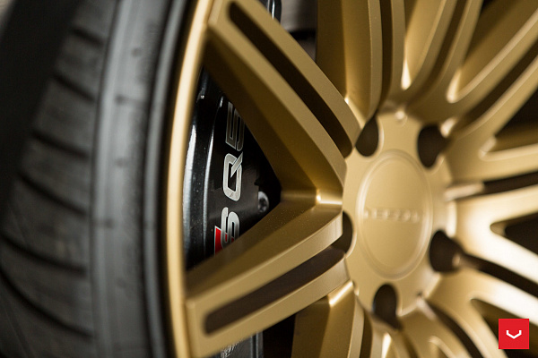 Фото дисков Vossen CV4 Сатиновое золото на Audi Q5 (8R)