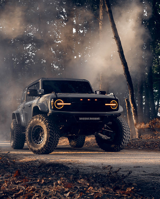 Фото дисков HFX-1 (6-Lug) Черный сатин на Ford Bronco