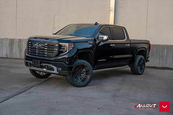 Фото дисков Vossen HF6-5 Черный глянец на GMC Sierra IV