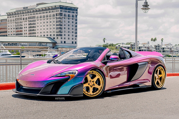 Фото дисков Strasse Wheels SV5 Deep Concave Duoblock Глянцевая бронза на McLaren 650S