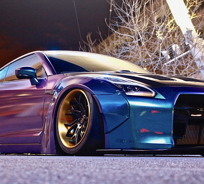 Фото дисков Savini SV72 на Nissan GT-R