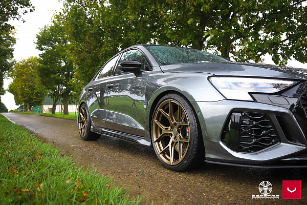 Фото дисков Vossen HF-5 Сатиновая бронза на Audi A/S/RS 3 (8Y)