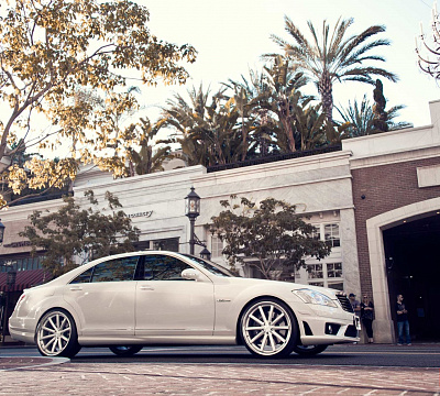 Фото дисков Vossen CV1 на Mercedes-Benz S-Class (W221)