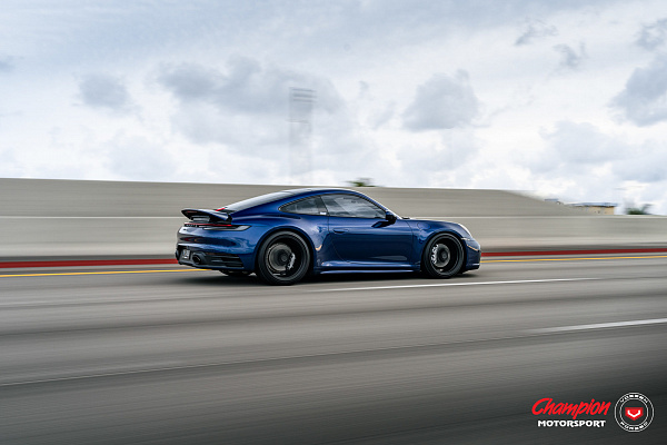 Фото дисков Vossen RS92 Черный сатин на Porsche 911 VIII