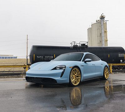 Фото дисков Vossen EVO-5 на Porsche Taycan I