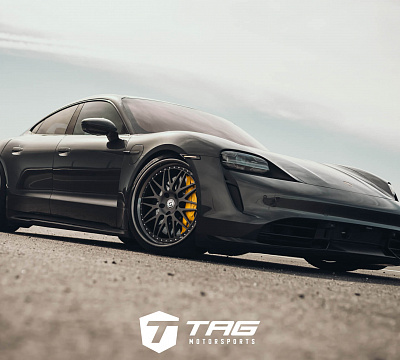 Фото дисков HRE 540C на Porsche Taycan I