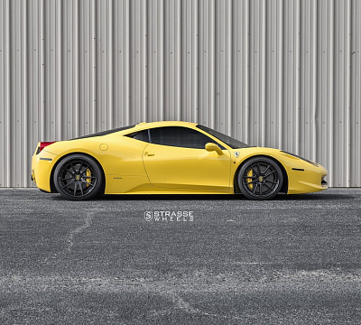 Фото дисков Strasse Wheels SV1 Deep Concave FS на Ferrari 458