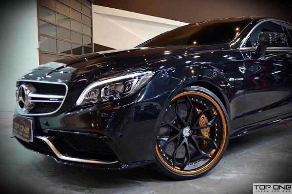 Фото дисков HRE S201 Черный сатин на Mercedes-Benz CLS (C218)