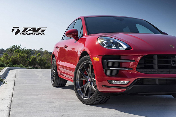 Фото дисков HRE P101 Глянцевый тонированный лак на Porsche Macan I