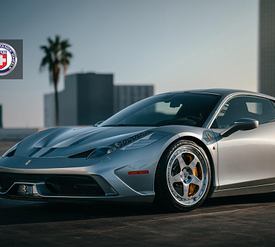 Фото дисков HRE 305 на Ferrari 458