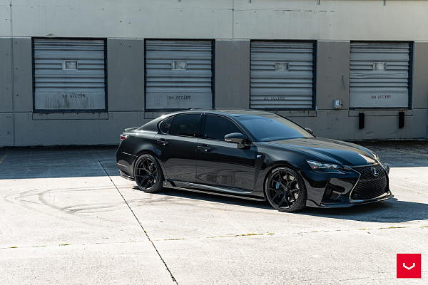 Фото дисков Vossen HF-5 Черный сатин на Lexus GS IV