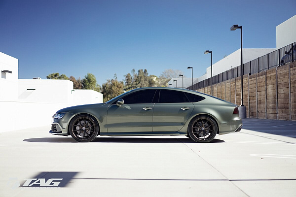 Фото дисков HRE P101 Сатиновая бронза на Audi A/RS 7 (4G)