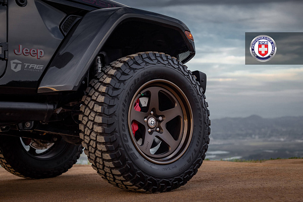 Фото дисков HRE 527 Сатиновая темная бронза на Jeep Wrangler IV (JL)