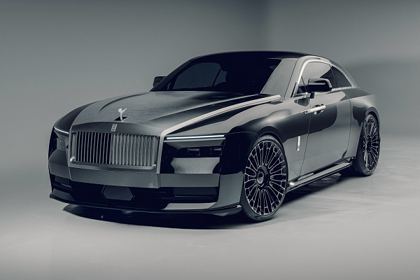 Фото дисков Brixton Forged LX01 Черный глянец на Rolls-Royce Spectre