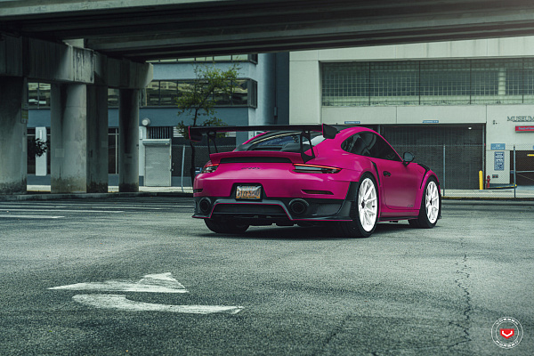 Фото дисков Vossen EVO-2R Белый глянец на Porsche 911 VII