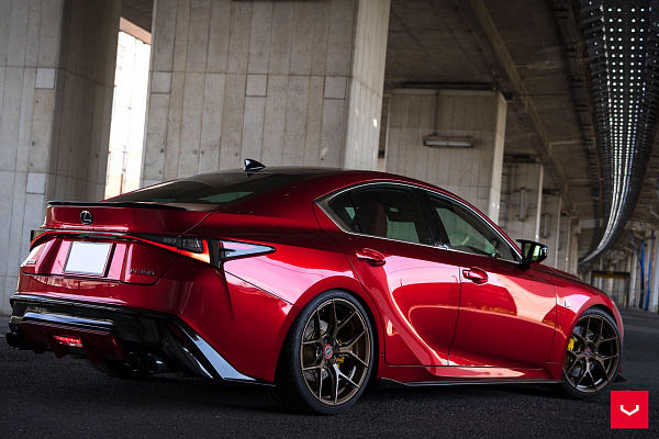 Фото дисков Vossen HF-5 Сатиновая бронза на Lexus IS III