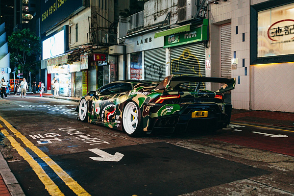 Фото дисков Brixton Forged TR05 AERO1 Белый глянец на Lamborghini Huracan