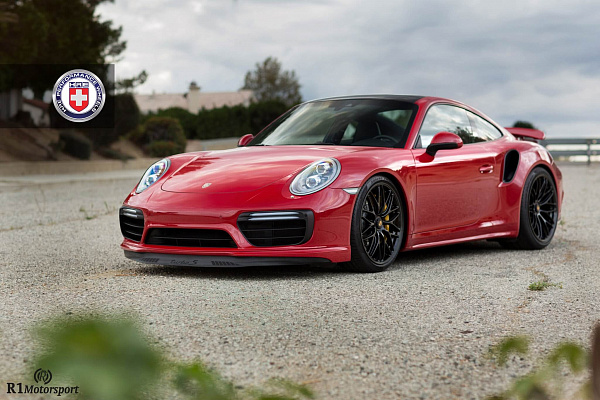 Фото дисков HRE RC100 Черный глянец на Porsche 911 VII
