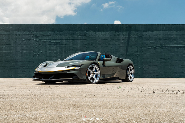 Фото дисков Anrky RS5.3 Полированный лак на Ferrari SF90
