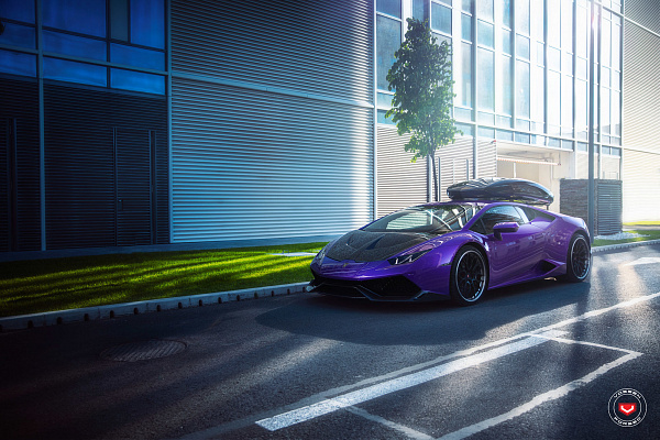 Фото дисков Vossen S17-01 (3-Piece) Черный сатин на Lamborghini Huracan