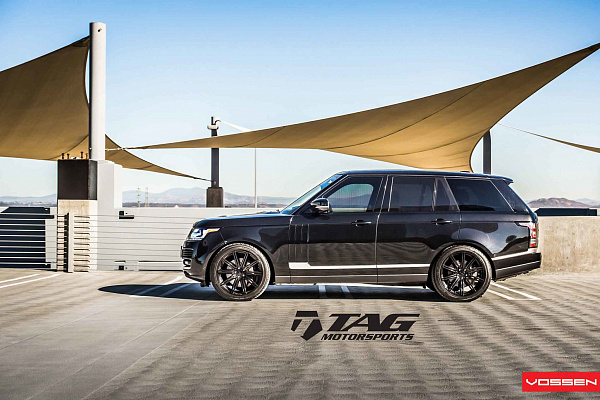 Фото дисков Vossen CV4 Черный глянец на Range Rover Sport II