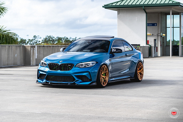 Фото дисков Vossen S21-01 Глянцевая медь на BMW 2/M2 (F22/F87)