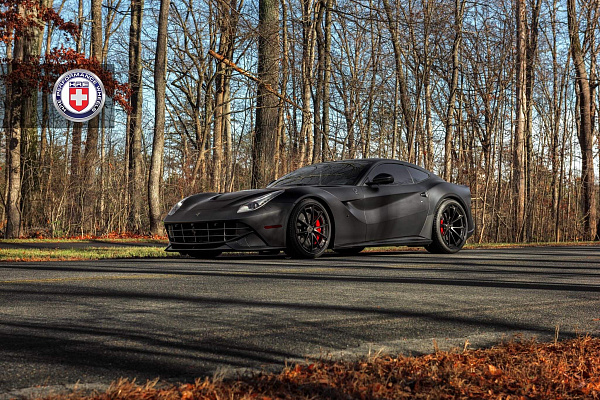 Фото дисков HRE S204 Черный сатин на Ferrari F12