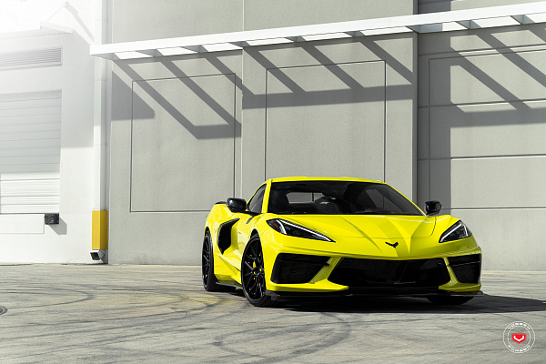 Фото дисков Vossen M-X3 (3-Piece) Черный глянец на Chevrolet Corvette C8