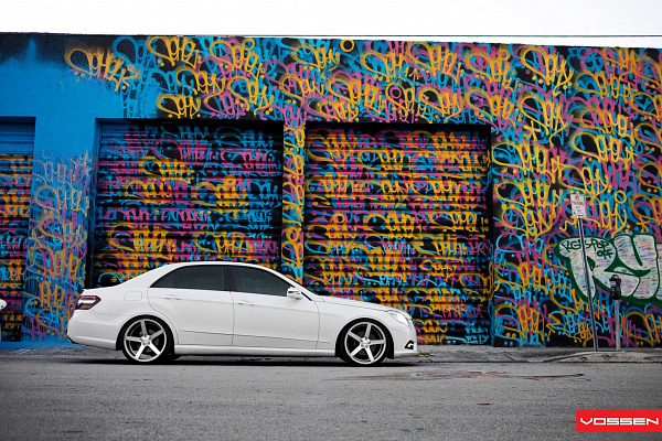 Фото дисков Vossen CV3 Серебро на Mercedes-Benz E-Class (W212, S212, C207)