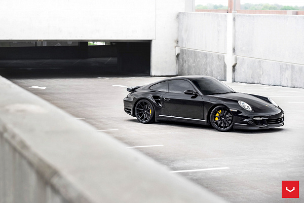 Фото дисков Vossen HF-3 Черный сатин на Porsche 911 VI