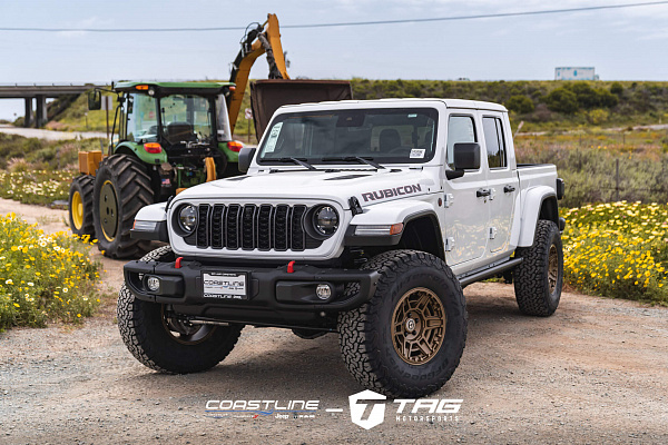 Фото дисков HRE FT1 Сатиновое темное золото на Jeep Gladiator II (JT)