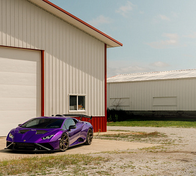 Фото дисков Vossen EVO-3R на Lamborghini Huracan