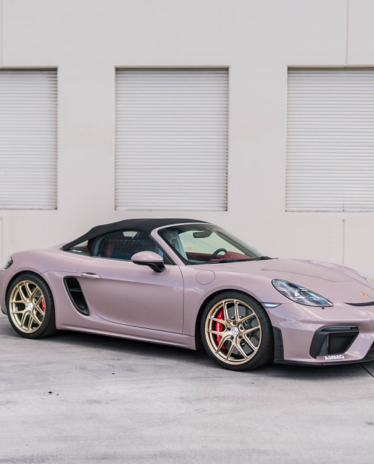Фото дисков R101 Lightweight Сатиновая шампань на Porsche Boxster IV