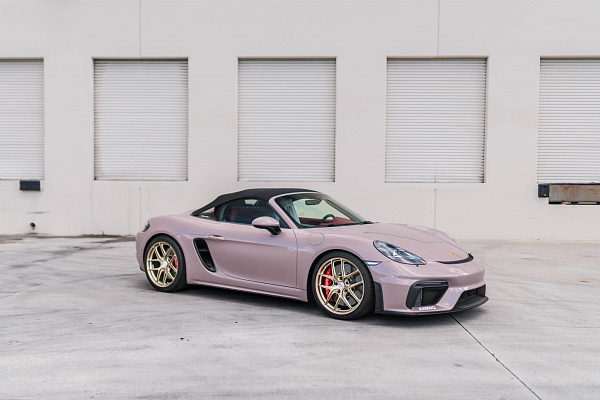 Фото дисков HRE R101 Lightweight Сатиновая шампань на Porsche Boxster IV