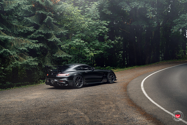 Фото дисков Vossen EVO-3R Черный глянец на Mercedes-Benz AMG GT I