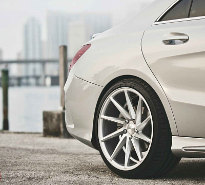 Фото дисков Vossen CVT на Mercedes-Benz CLA (C117, X117)