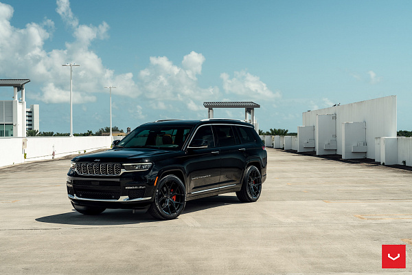 Фото дисков Vossen HF-5 Черный глянец на Jeep Grand Cherokee V