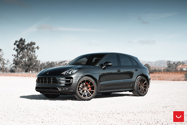 Фото дисков Vossen VFS-1 Сатиновая бронза на Porsche Macan I