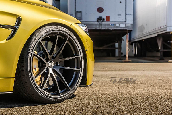 Фото дисков HRE P104 Черный сатин на BMW 4/M4 (F32/F82)