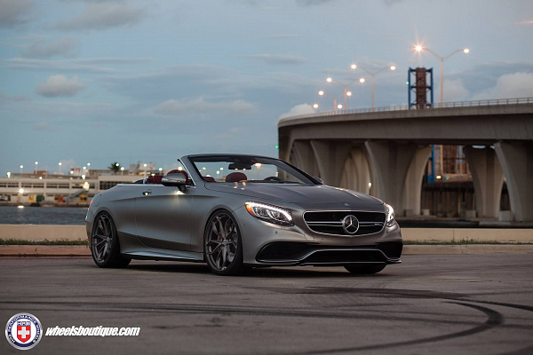 Фото дисков HRE P201 Сатиновый темный лак на Mercedes-Benz S-Class (W222, C217)