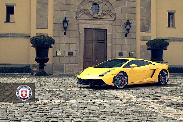Фото дисков HRE S101 Сатиновый графит на Lamborghini Gallardo