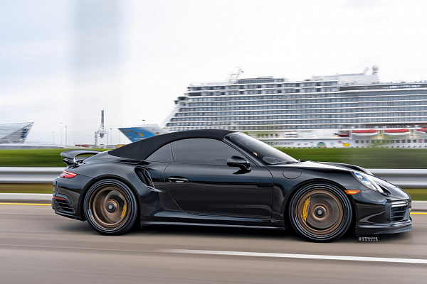 Фото дисков Strasse Wheels SV15FF Deep Concave FS Сатиновая бронза на Porsche 911 VII