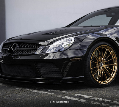 Фото дисков HRE P103 на Mercedes-Benz SL (R230)