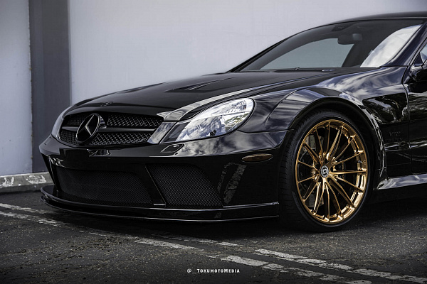 Фото дисков HRE P103 Глянцевое темное золото на Mercedes-Benz SL (R230)