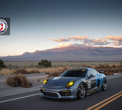 Фото дисков HRE C105 на Porsche Cayman II