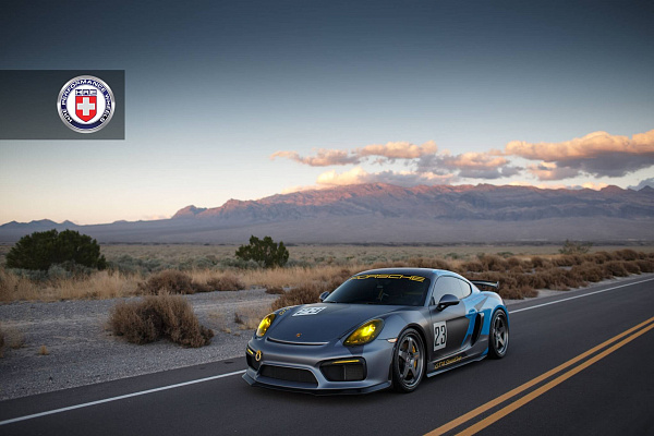 Фото дисков HRE C105 Матовый графит на Porsche Cayman II
