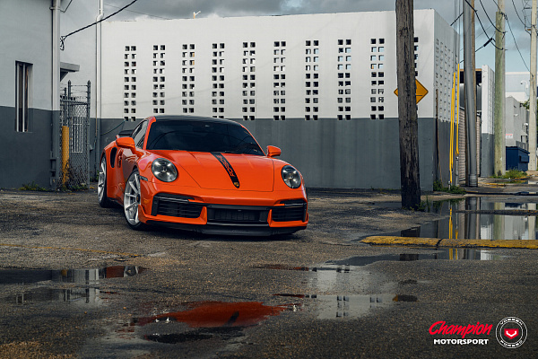 Фото дисков Vossen RS92 Глянцевый лак на Porsche 911 VIII