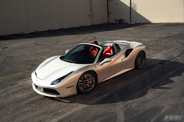 Фото дисков 1886 Wheels XR004 Сатиновый графит на Ferrari 488